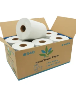 Papel Toalla 6 Rollos x 150 Slim Roll (1pliego) -8340-