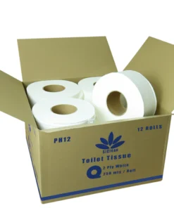 Papel Higiénico Jumbo 12 Rollos x 250 (2pliegos) (Linea Económica)