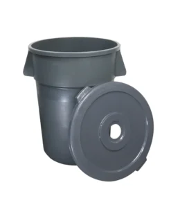 Cesto para Basura 180L-44G Gris Con Tapa Hueca Bolsa38