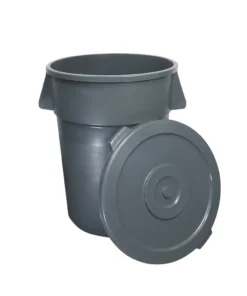 Cesto para Basura 180L-44G Gris Con Tapa Bolsa38