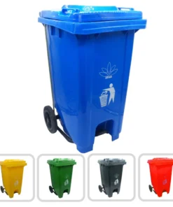 Cesto para Basura 240L-64G Reciclaje Ruedas y Tapa accionada por Pedal Bolsa50