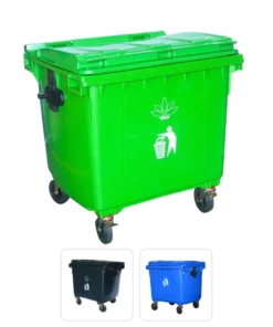 Contenedor para Basura Verde 1100L 290G
